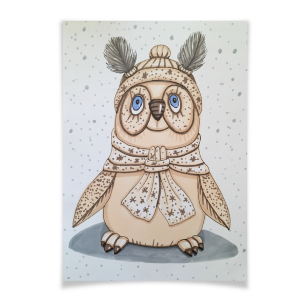 Стильные постеры с совами