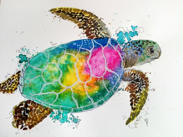 Черепаха абстракция