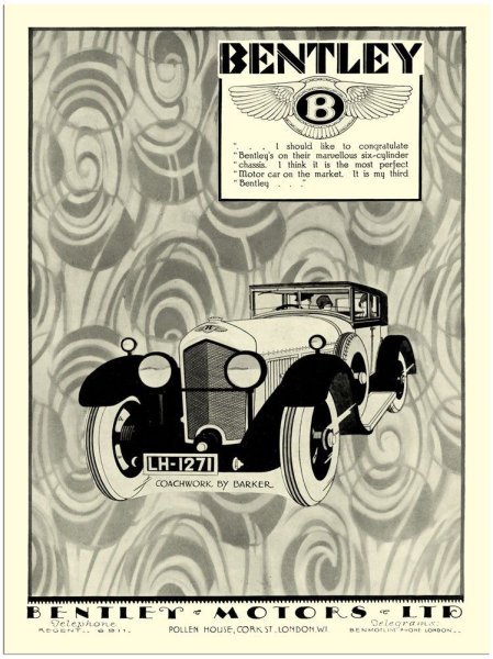 Рекламный Постер Бентли