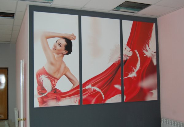 Интерьерная печать на баннере