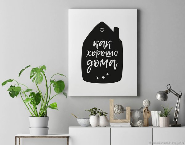 Постеры с надписями для интерьера