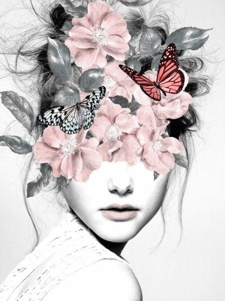 Девушка в цветах