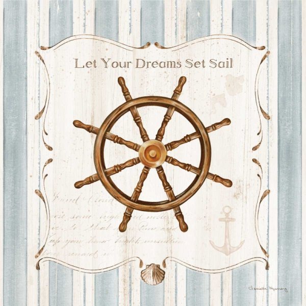 Надпись в морском стиле под старину