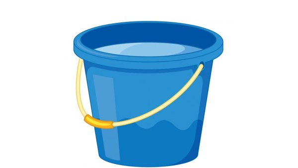 Ведро с водой для детей