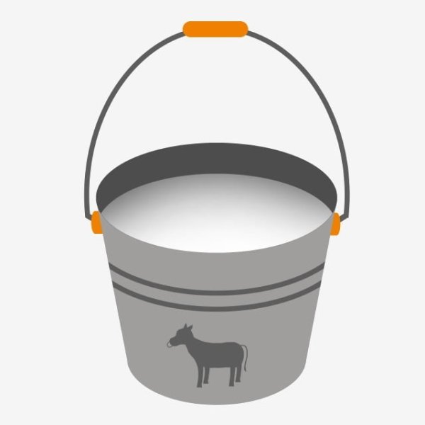 Одно ведро а много