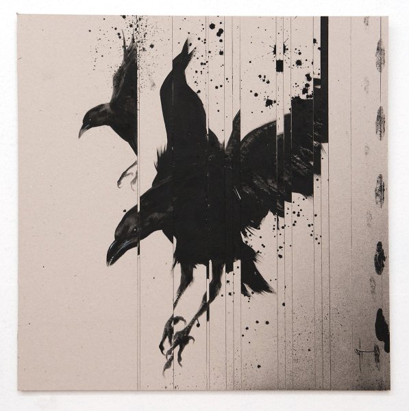 Дерево с воронами