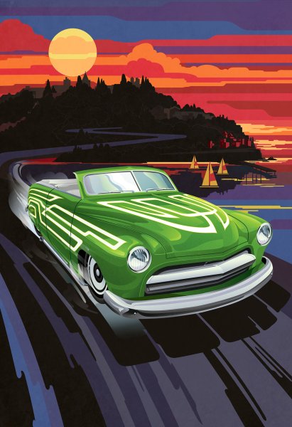 Постер автомобиль хот Вилс