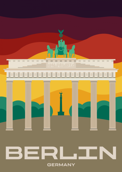 Плакат Берлин Германия