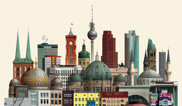 Берлин иллюстрация