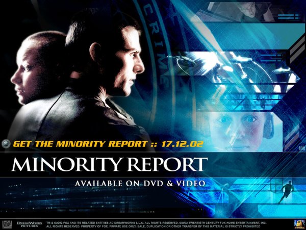 Minority Report 2002 poster