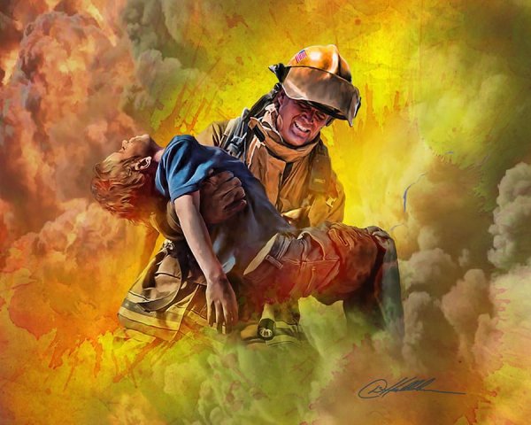 Пожарный для дошкольников