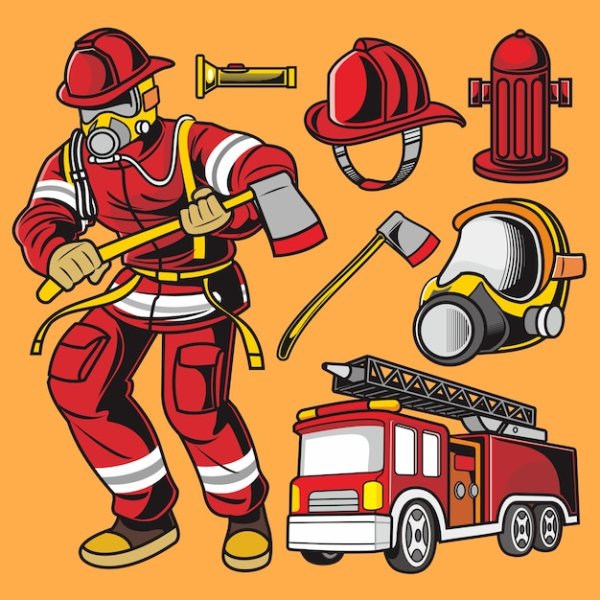 Плакат на пожарную тематику