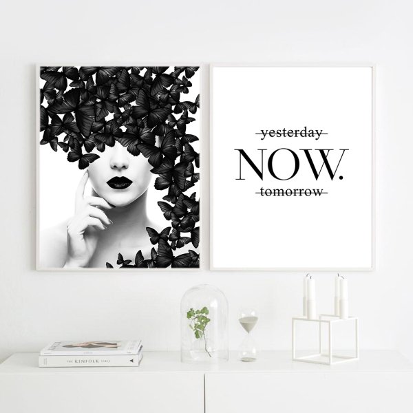 Интерьерный Постер белый Coco и Vogue