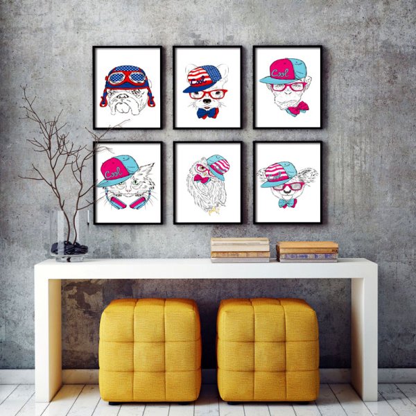 Молодежные постеры для интерьера