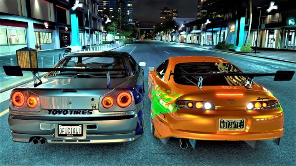 Тойота Супра и Скайлайн