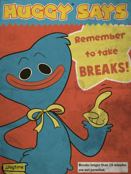 Huggy says плакат