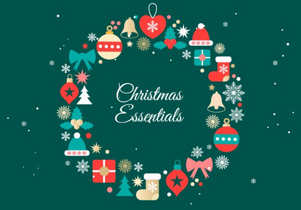 Новогодняя открытка вектор