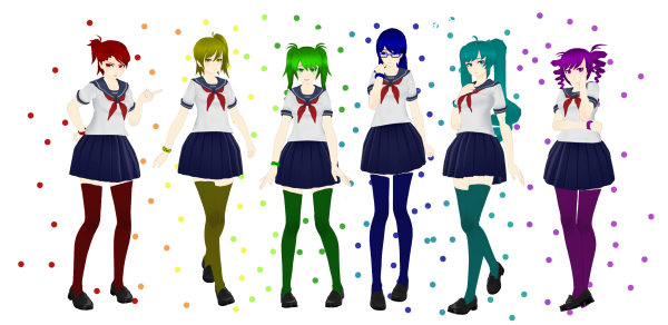 Персонажи из Яндере симулятор