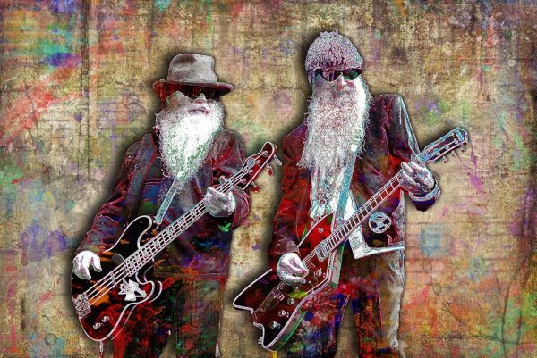 Принт ZZ Top