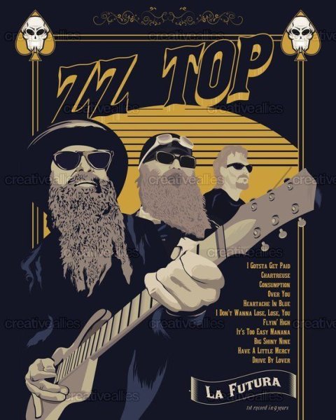 ZZ Top Постер