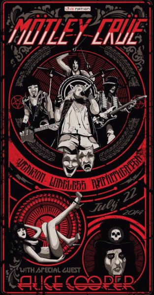 Плакаты рок-групп Motley Crue