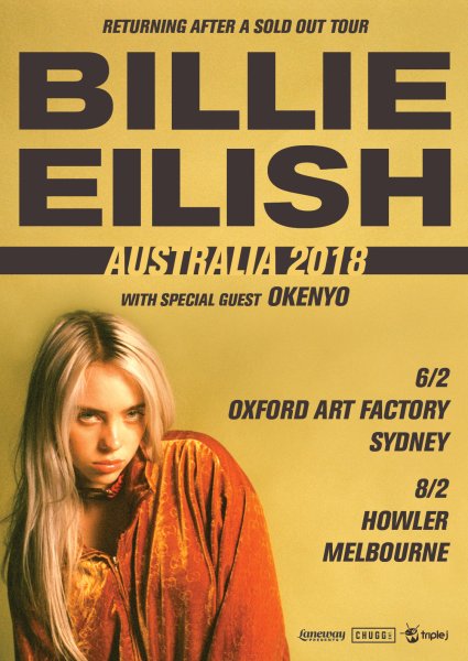 Billie Eilish концерт афиша