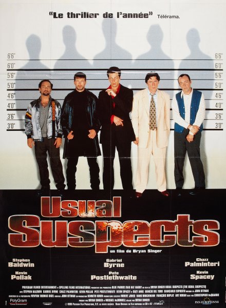 Подозрительные лица / the usual suspects (1995) плакат