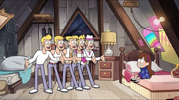 Мейбл из Гравити Фолз и группа