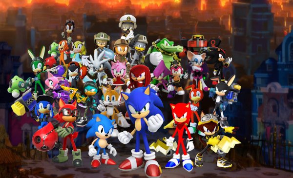 Sonic Forces all characters