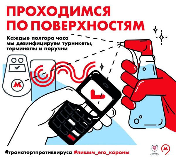 Плакаты в метро коронавирус