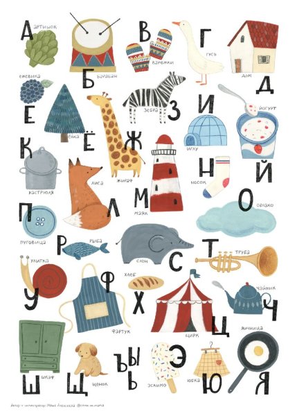 Постер Азбука Сканди