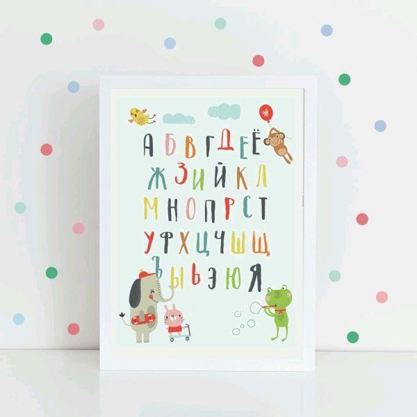 Постеры для детской алфавит