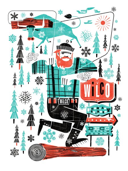 Дизайнерские новогодние плакаты