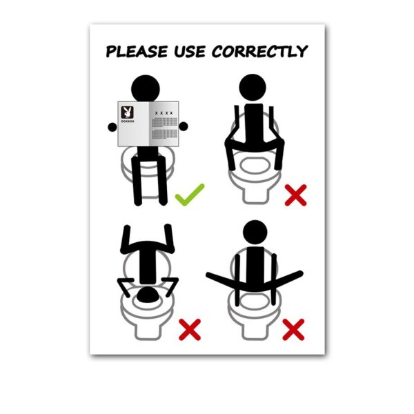 Идиотские позы в сортире