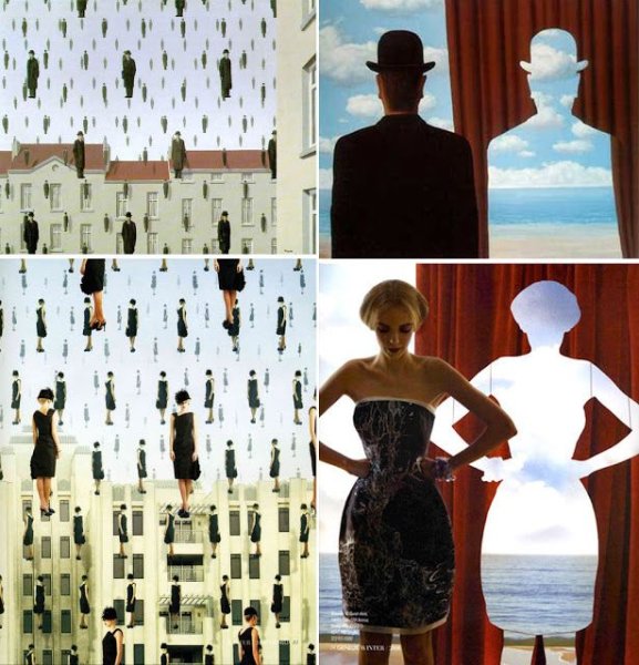 Рене Магритт коллаж