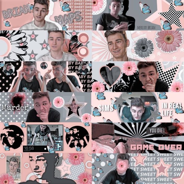 Обработки с Брайаном коллаж