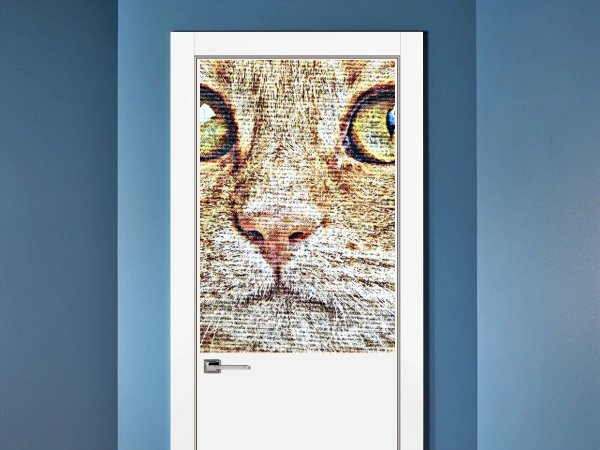 Постер кот МДФ, 28х34 см