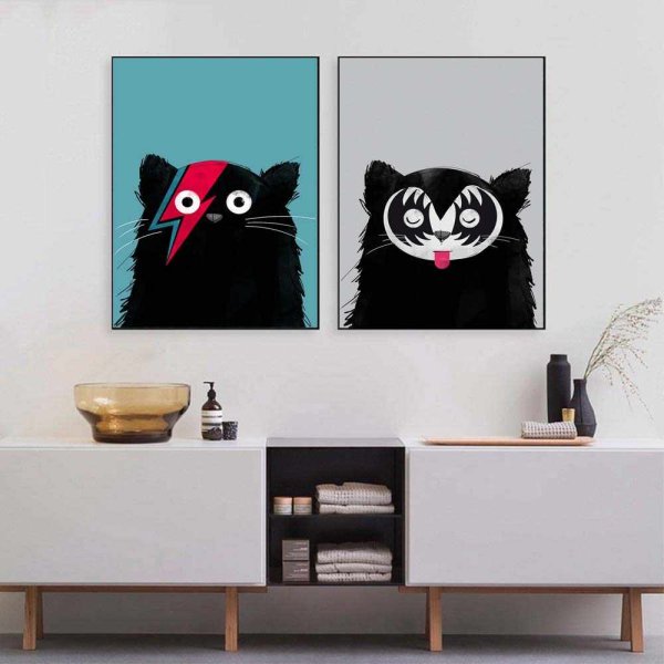 Постер коты 60х90 в тубусе