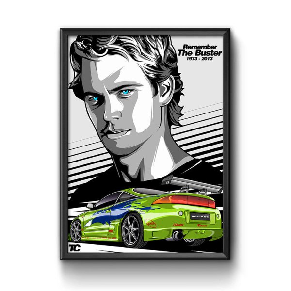 Пол Уокер Форсаж арт