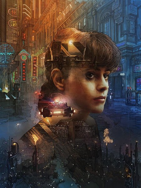 Бегущий по лезвию фильм 1982 Постер