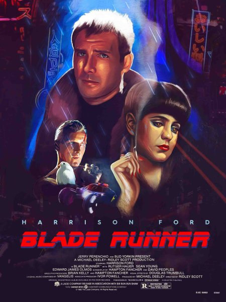 Бегущий по лезвию 1982 Постер