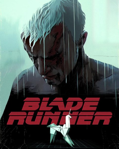 Бегущий по лезвию 1982 арт Постер