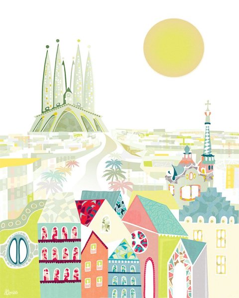 Карта на стену чб