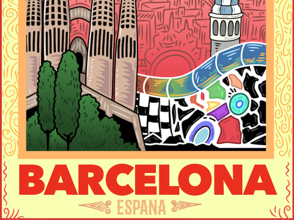 Барселона город вектор
