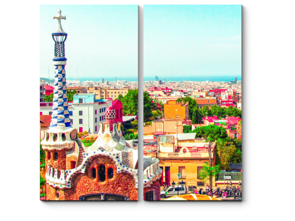 Постер Барселона город