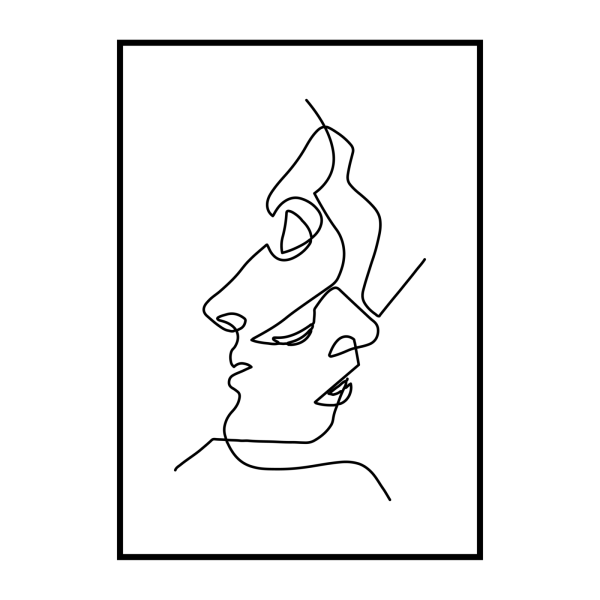 Лица одной линией эскизы