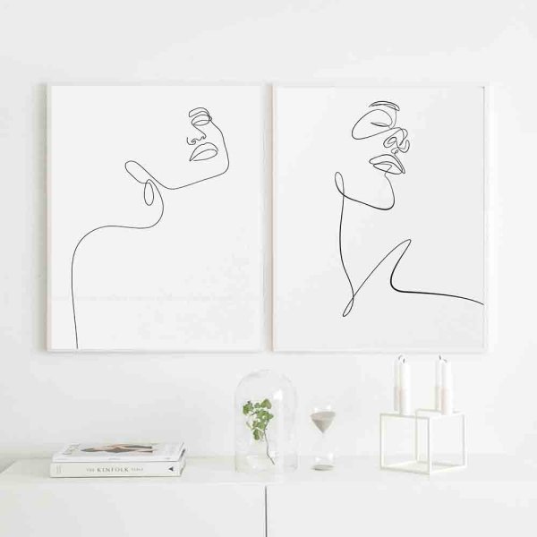 Картина одной линией Минимализм