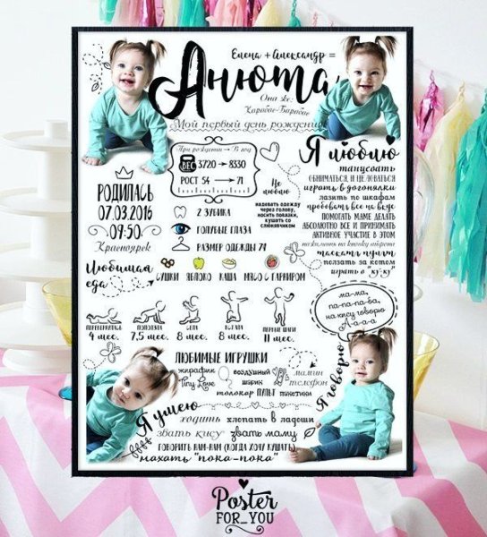 Метрика на годик