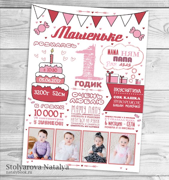 Постер достижений в детском