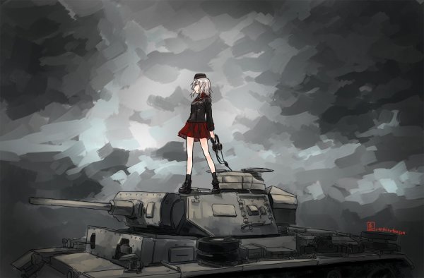 Аниме танкистки Эрика